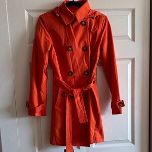 Michael Kors Bold Orange Trench Coat